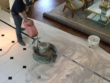 Stone and marble floor cleaning & polishing, NYC.