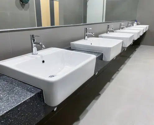 NYC restroom cleaning services for showrooms near me.