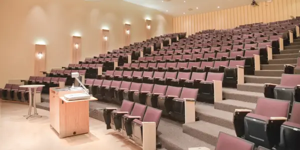 We scrub lecture halls at universities and colleges.