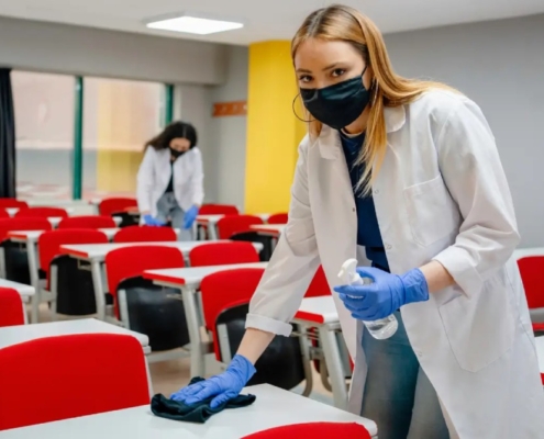 Outsourced school cleaning company in NYC tackles challenges unique to educational facilities in New York City.